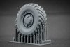 ScaleX WM 35016S GAZ Tiger V2(with shield) Sagged wheel set (for Meng) 1/35